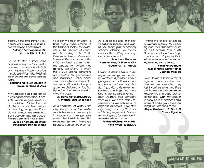 page of German-Ugandan development cooperation brochure