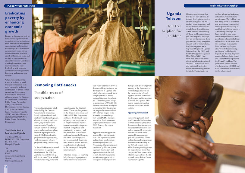 pages DED Uganda brochure