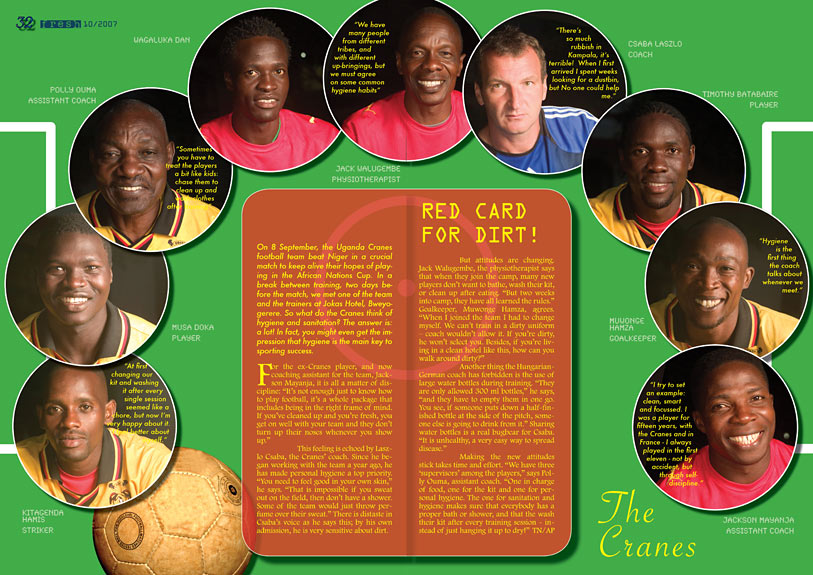 page 2 of Fresh magazine on sanitation and hygiene in Uganda