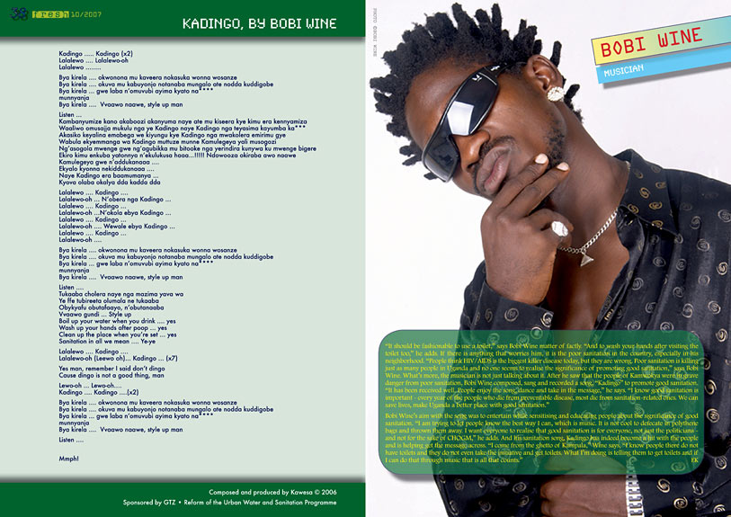 page 2 of Fresh magazine on sanitation and hygiene in Uganda