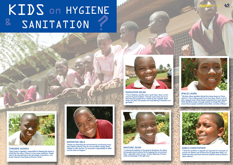 page 2 of Fresh magazine on sanitation and hygiene in Uganda