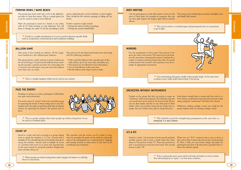 pages of youth social work methods handbook