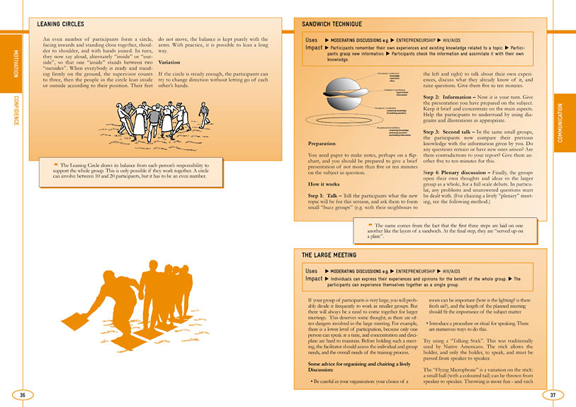 pages of youth social work methods handbook