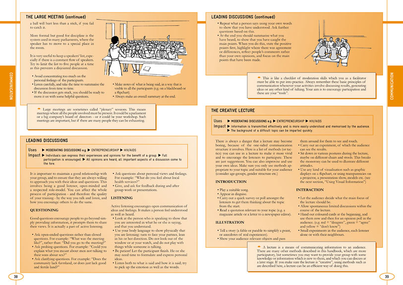 pages of youth social work methods handbook