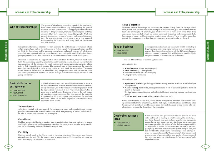 pages of youth social work methods handbook