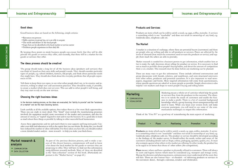 pages of youth social work methods handbook