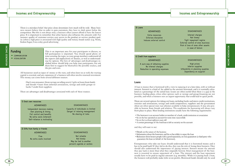 pages of youth social work methods handbook