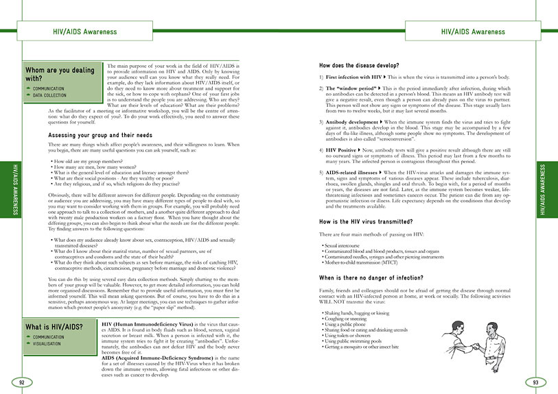 pages of youth social work methods handbook