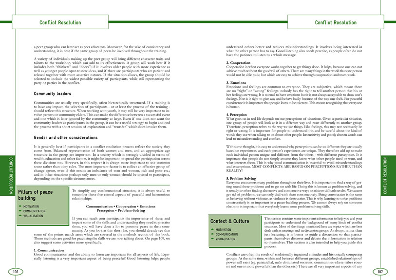 pages of youth social work methods handbook