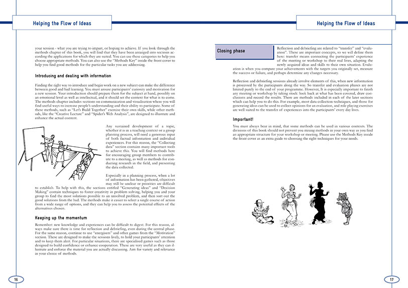 pages of youth social work methods handbook