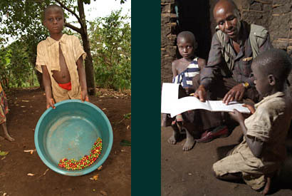 families in the HIV/AIDS memory book project, Uganda