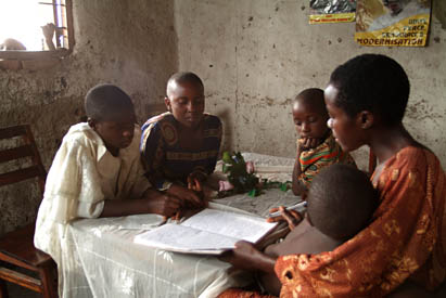 families in the HIV/AIDS memory book project, Uganda